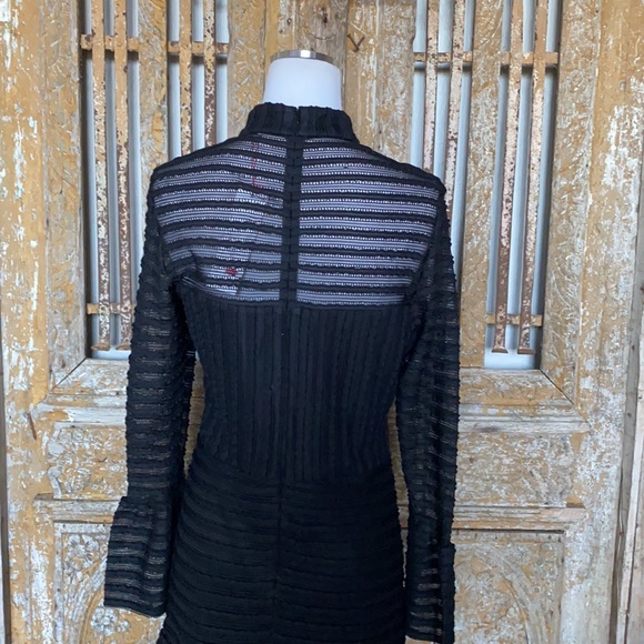 Parker Topanga High Neck Long Sleeve Fitted dress - Picture 10 of 16